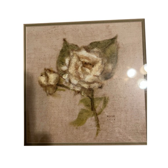 Vintage Cheri Blum Floral Print Blum Velvets Series Fall 1999 Rose On Velvet - Picture 2 of 3